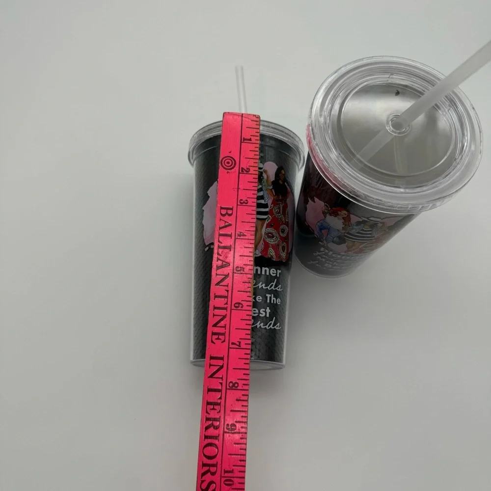 Acrylic double-wall tumbler with the phrase“Planner friends make the best friend